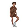 Brown Leopard Two 
Piece Kids Outfit