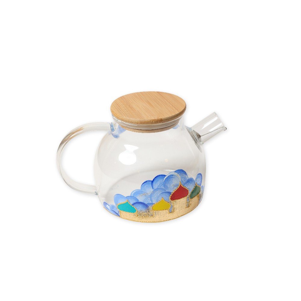 Village Glass 
Tea Pot