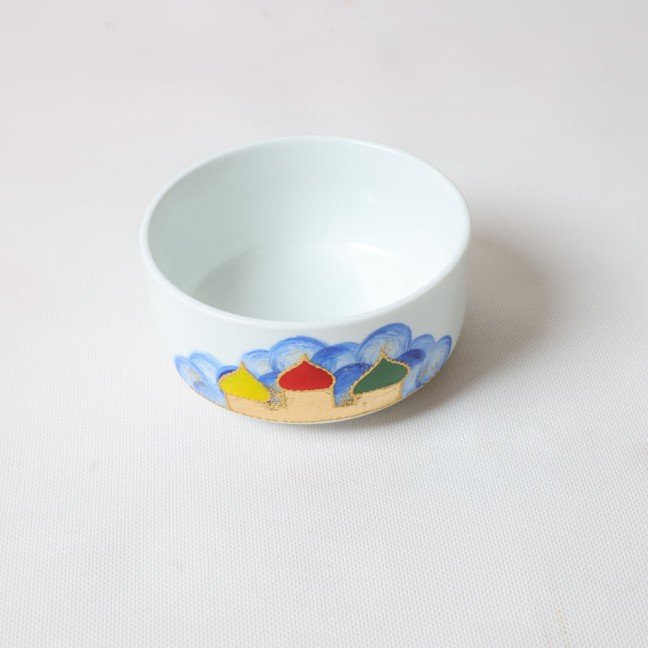 Set of 3 Village 
Porcelain Bowls