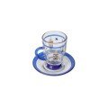 Set of 6 Lantern 
Glass Tea Cups