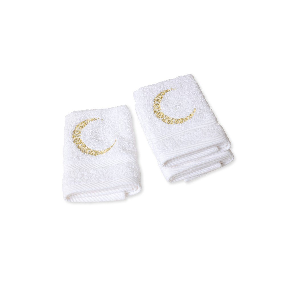 Set of 3 Moon 
Embroidered Towels