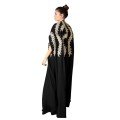 Baskinta: Long 
Black Crepe Abaya