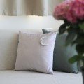 Lilac Velvet Cushion with Crescent Motif