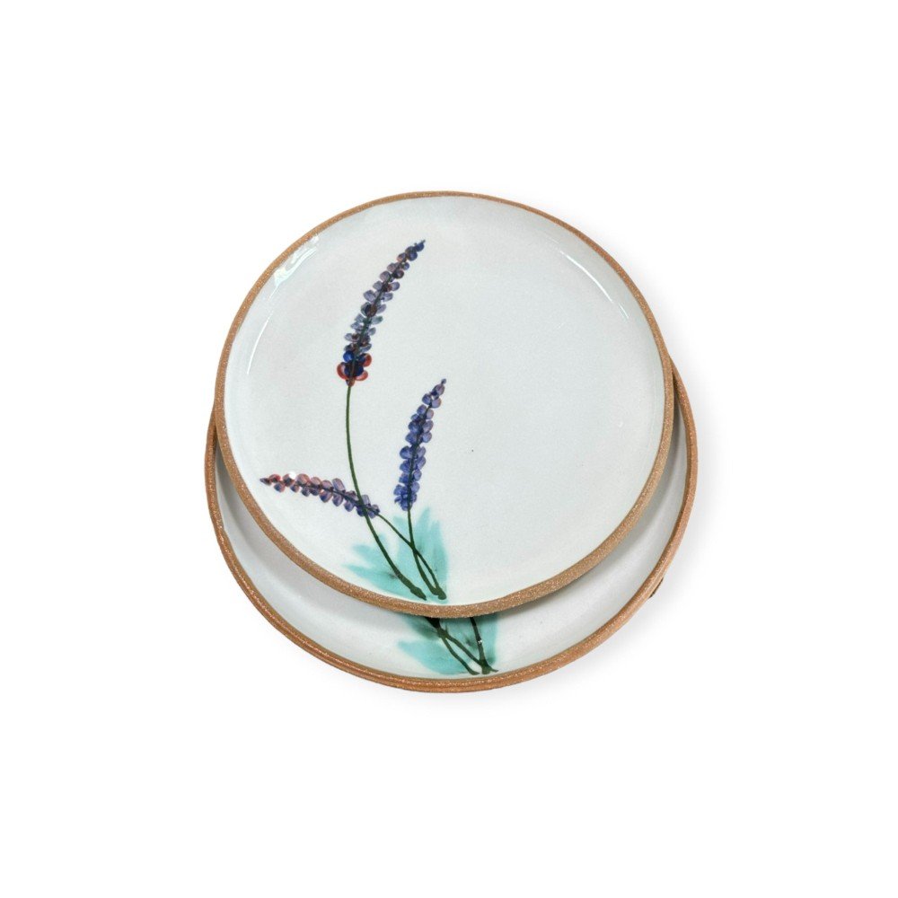 Blossom Lavender 
Ceramic Flat Plate