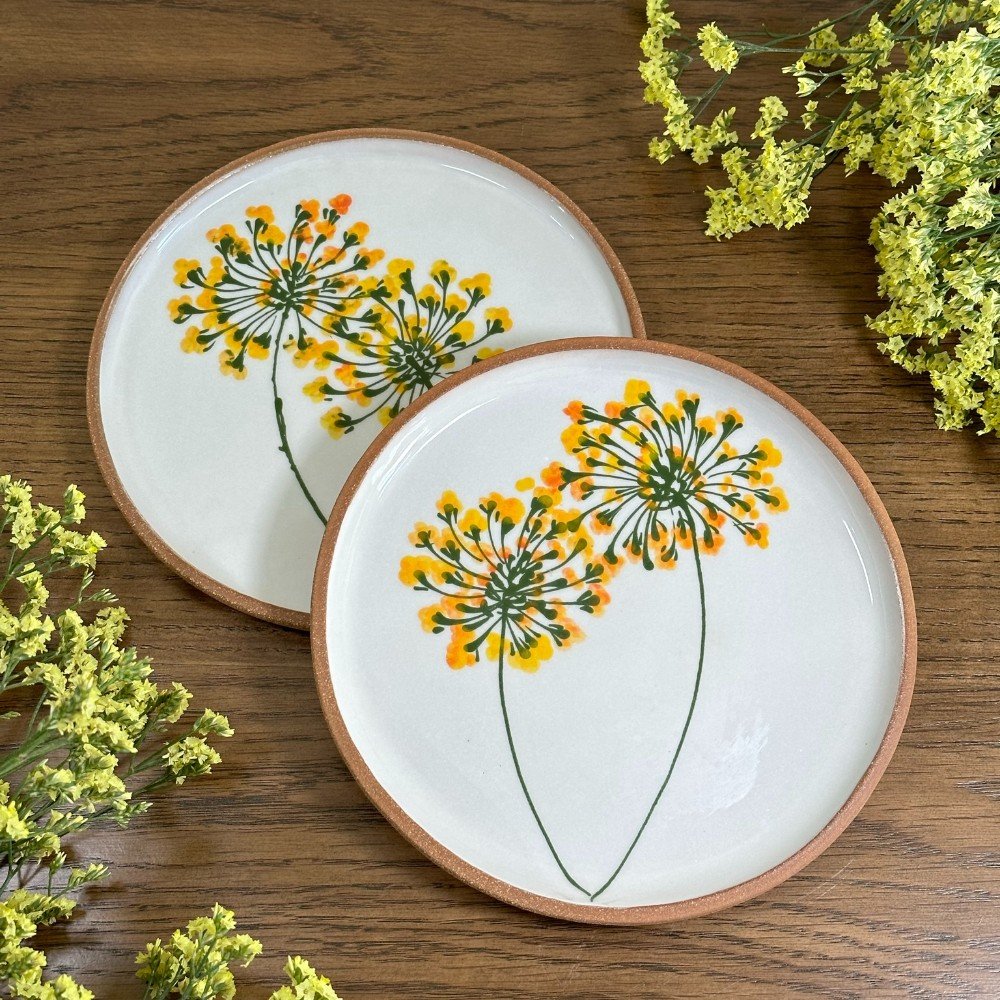 Blossom Protea 
Ceramic Flat Plate