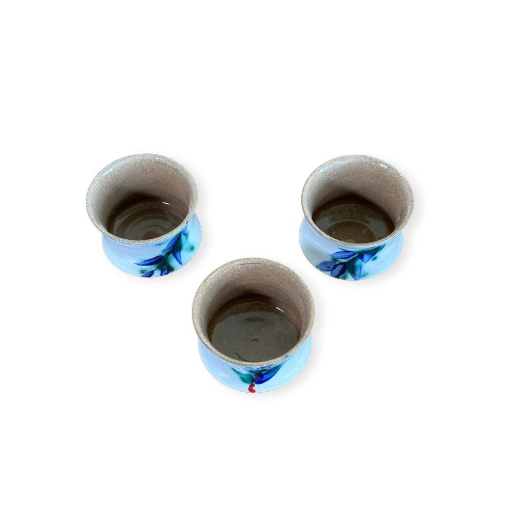 Blossom Blue Orchid 
Ceramic Cappuccino Cup