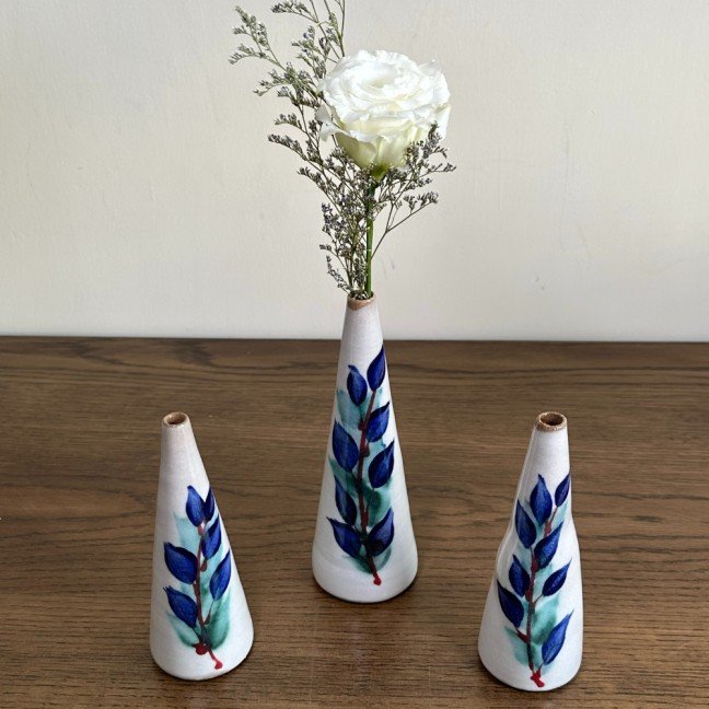 Blossom Blue Orchid 
Ceramic Vase
