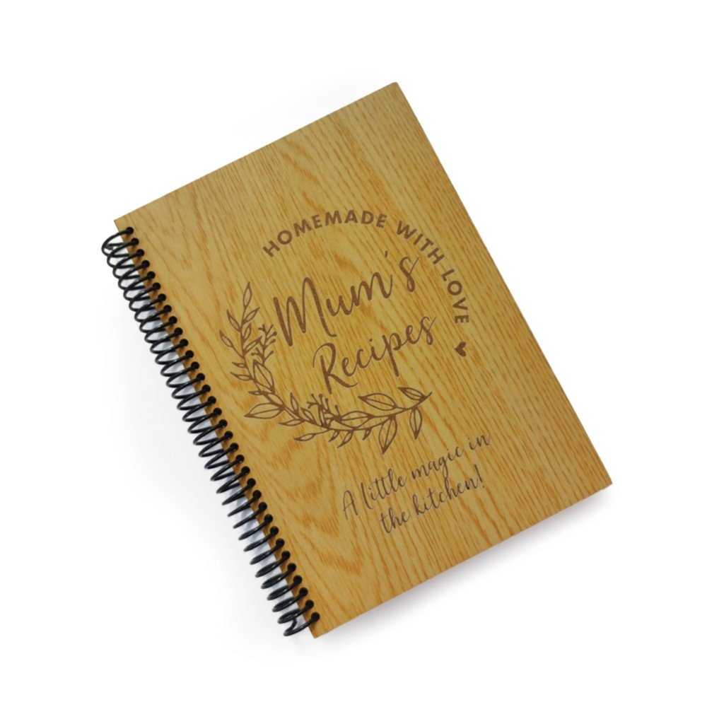 Personalized Wooden 
Recipe Booklet