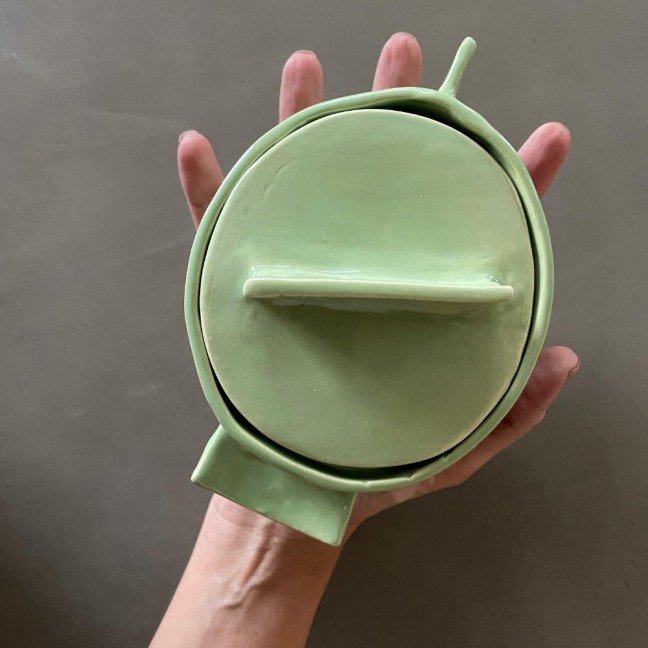 Handcrafted Ceramic 
Serving Pot