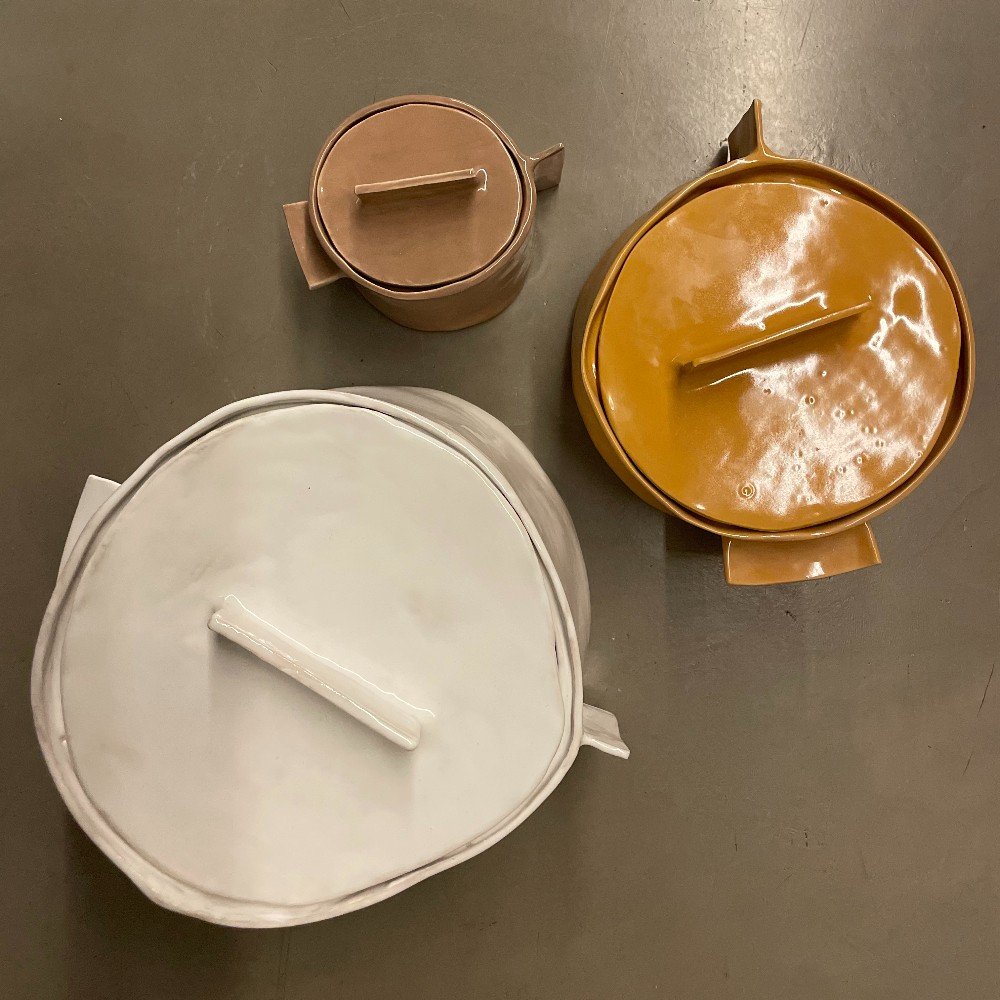 Handcrafted Ceramic 
Serving Pot