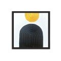 Arches Textured Wall 
Art: Black & Gold