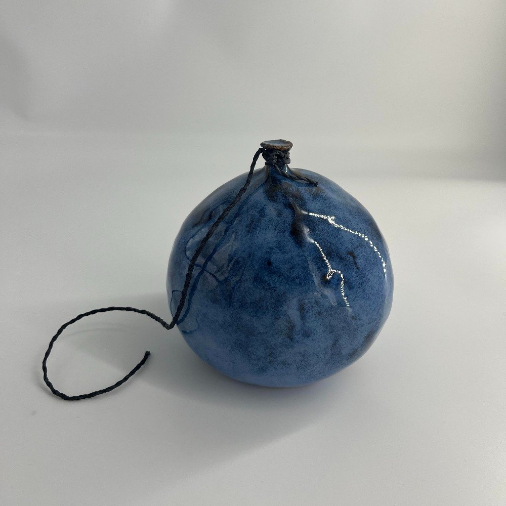 Rusted Blue 
Ceramic Water Balloon