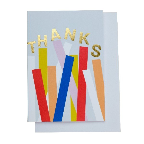 Greeting Card: 
Thanks Gold Foil
