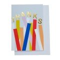 Greeting Card: 
Thanks Gold Foil