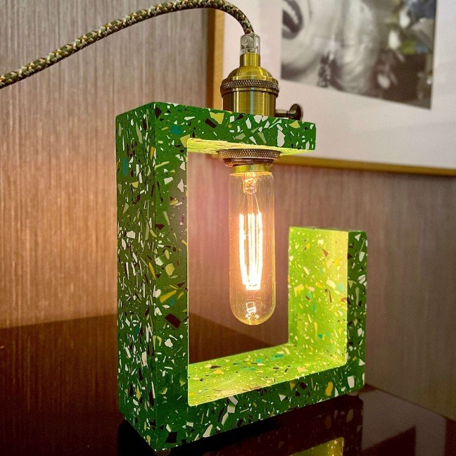 Green Terrazzo 
Table Lamp