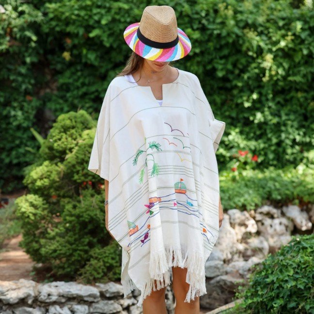 Embroidered 
Beach Cover-Up