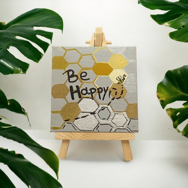Be(e) Happy 
Mini Painting