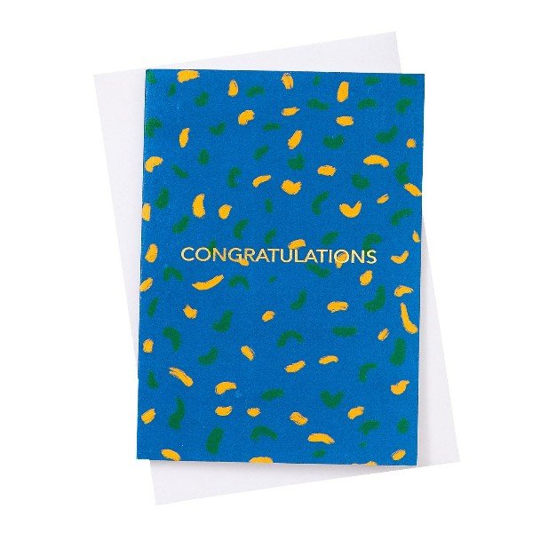 Greeting Card: 
Congratulations, Blue