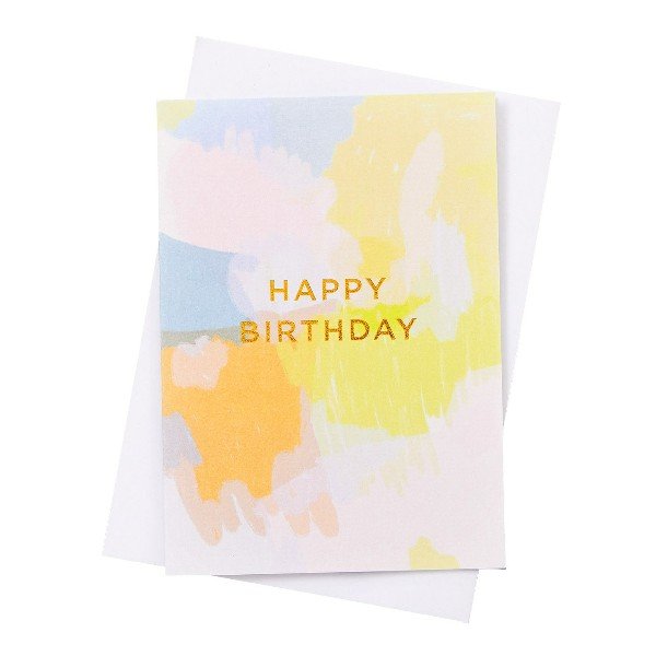 Greeting card: Happy 
Birthday, Abstract
