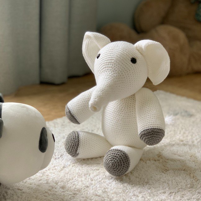 White Elephant 
Crochet Toy