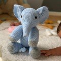 Blue Elephant 
Crochet Toy