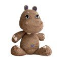 Brown Hippo 
Crochet Toy