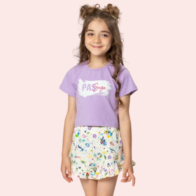 PasSage Kids Set: Mini 
Short & Cropped T-Shirt