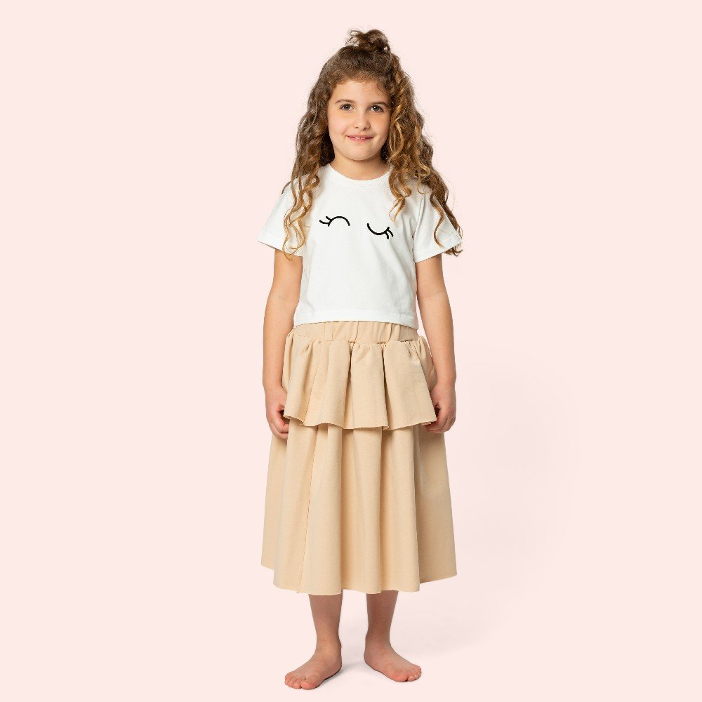 Cindy Kids Set: Midi 
Skirt & Cropped Top