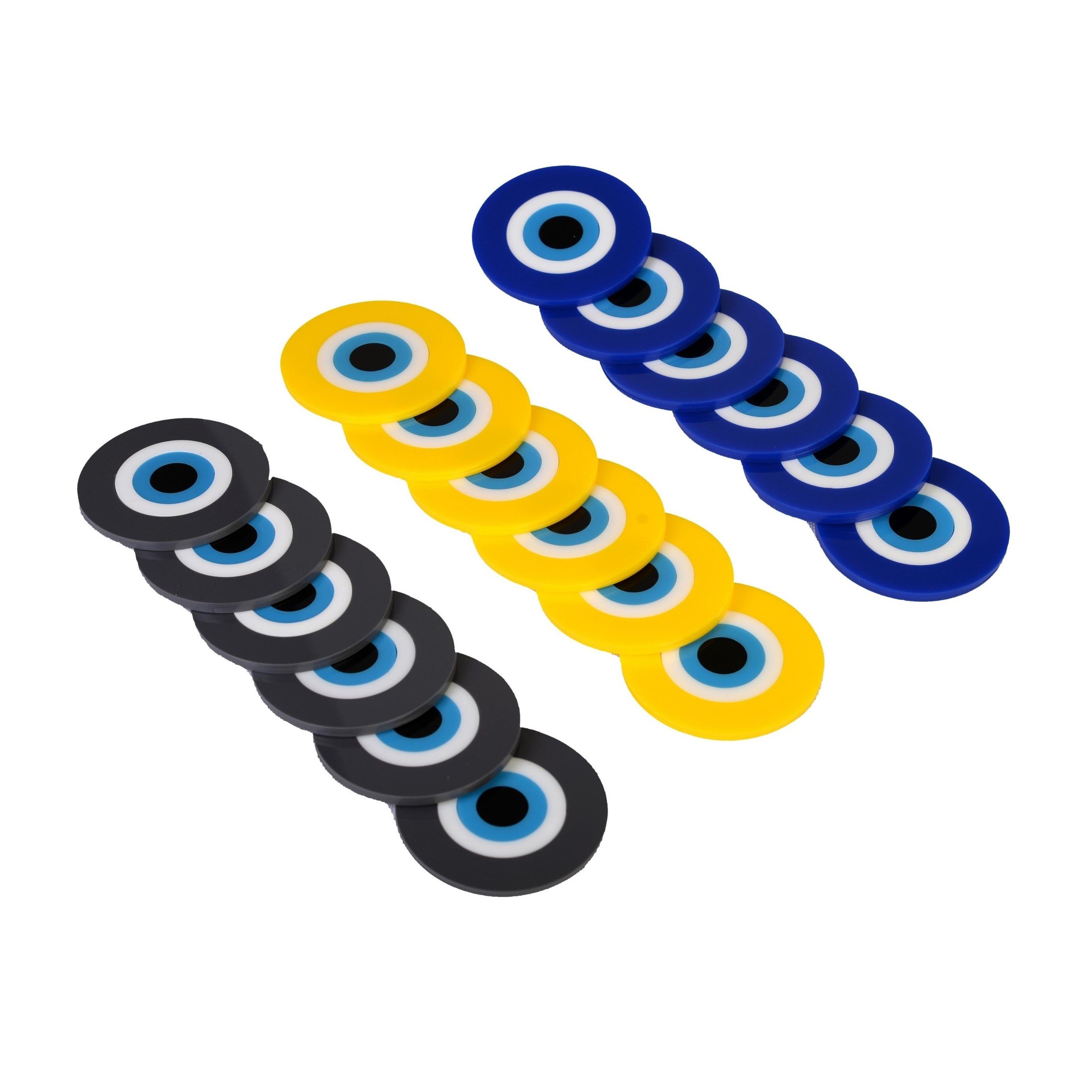 Set of 6 Evil Eye 
Coasters