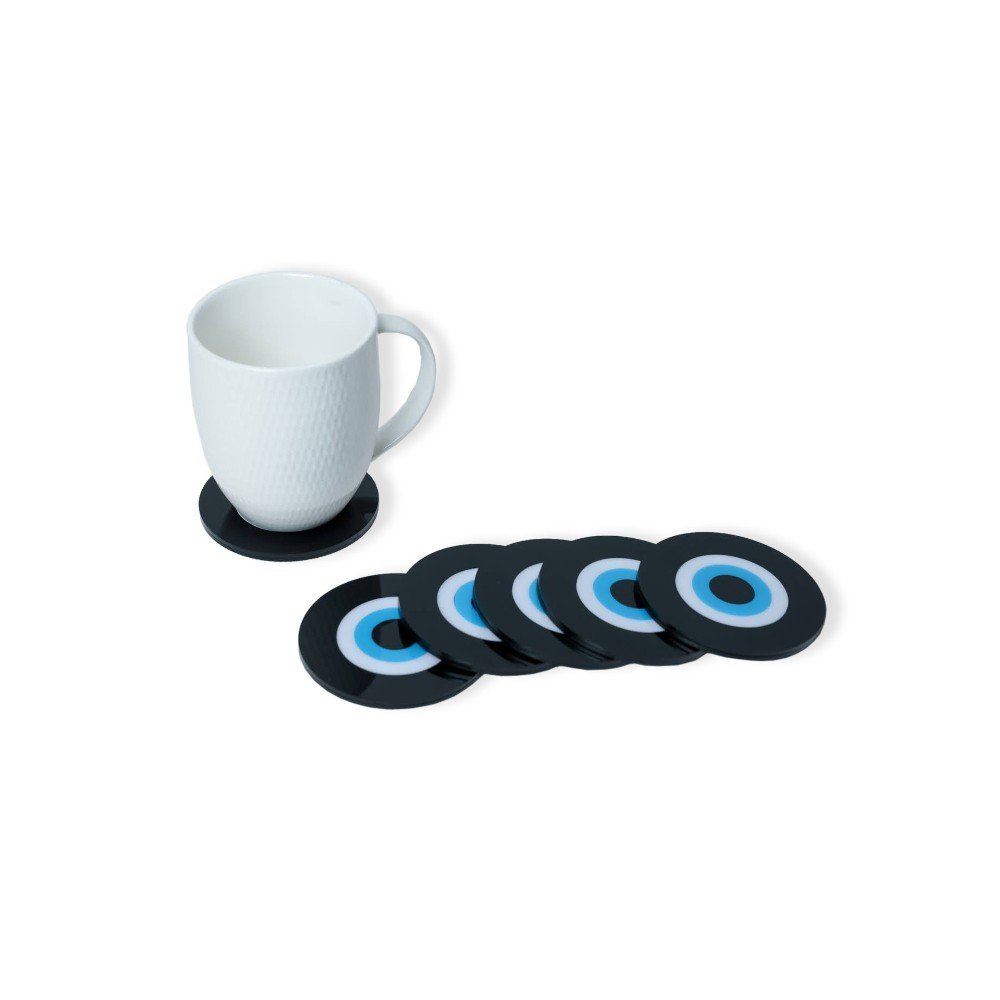 Set of 6 Evil Eye 
Coasters