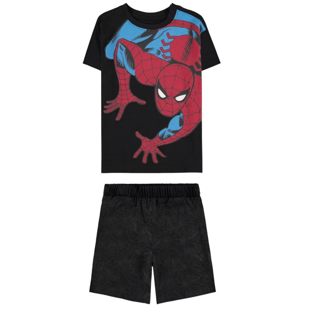 Spiderman Boys Set: 
T-Shirt & Elastic Shorts