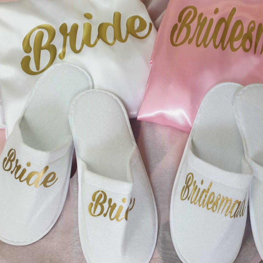 Customizable 
Bridal Slippers
