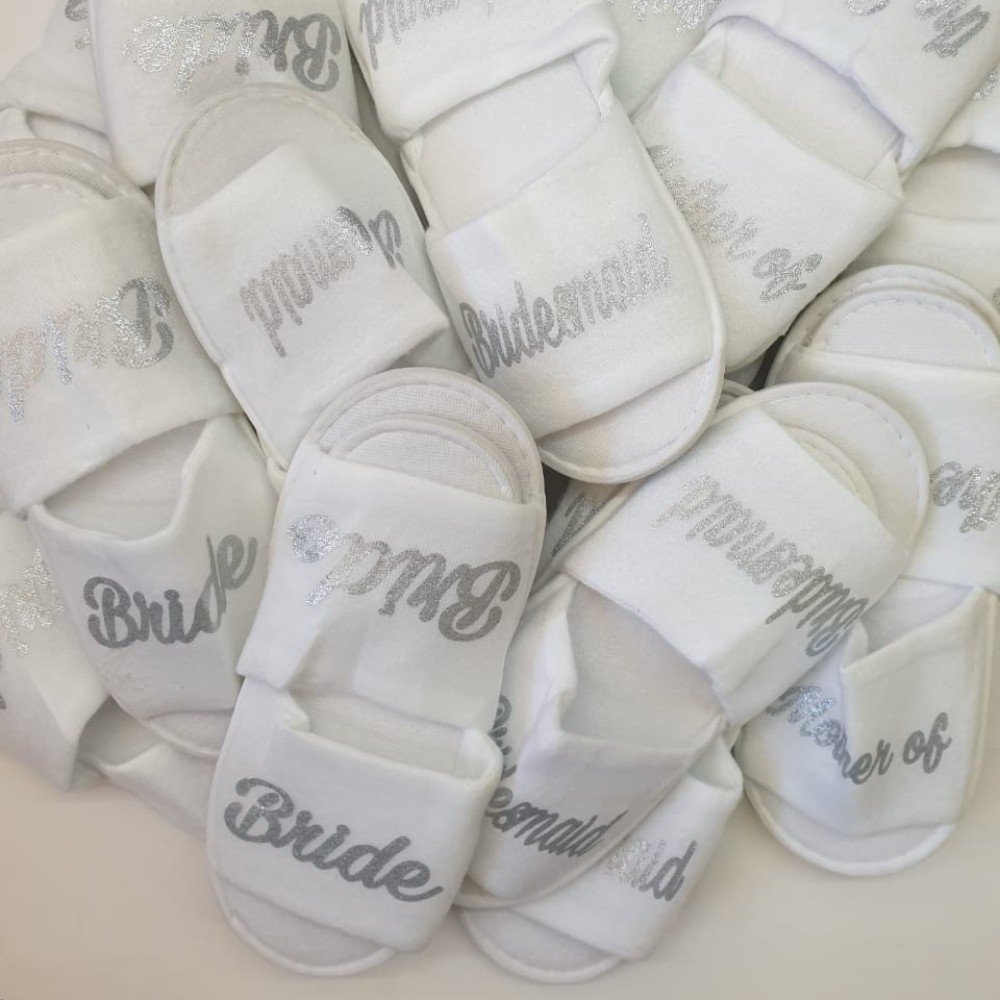 Customizable 
Bridal Slippers