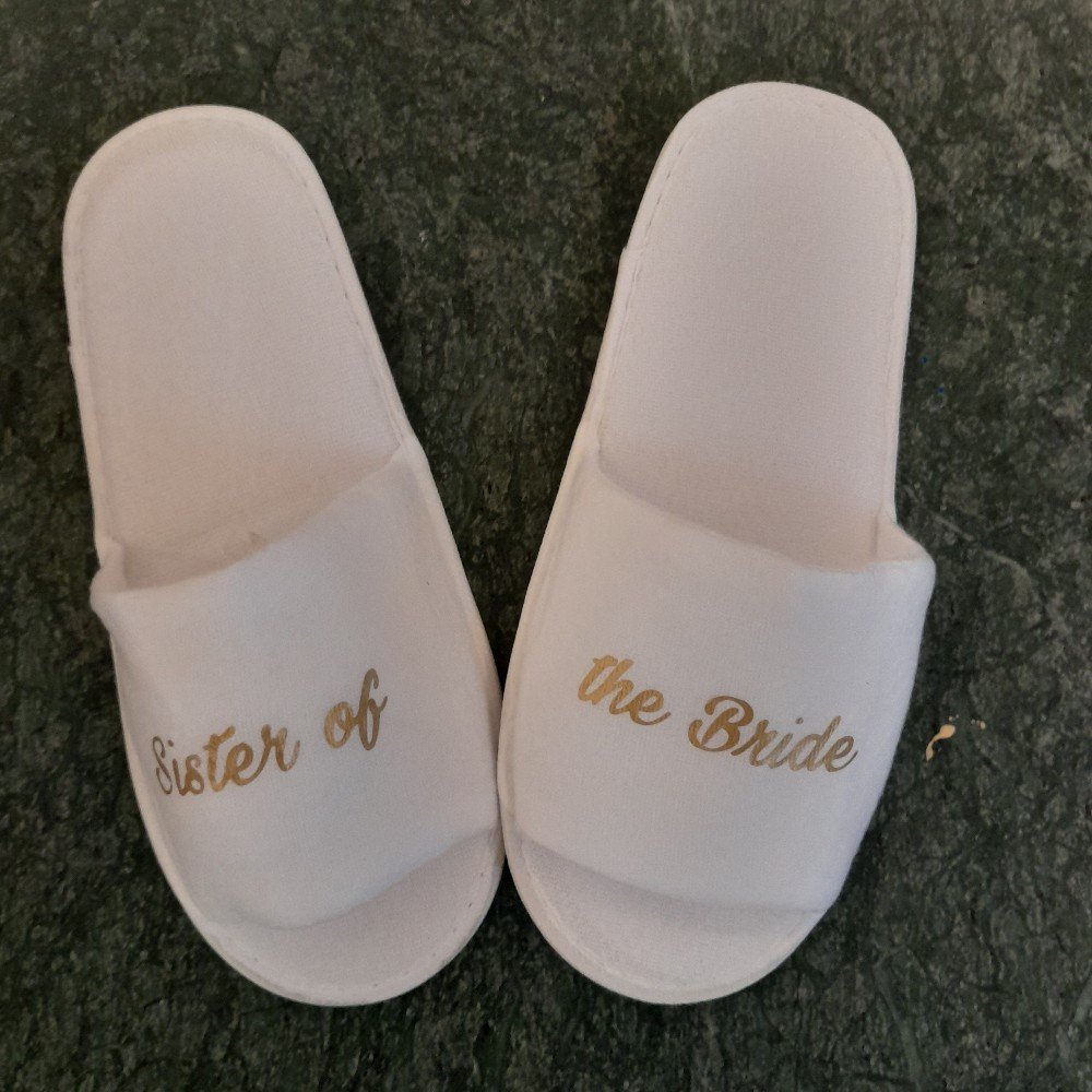 Customizable 
Bridal Slippers
