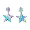 Starfish Medium 
Clay Earrings