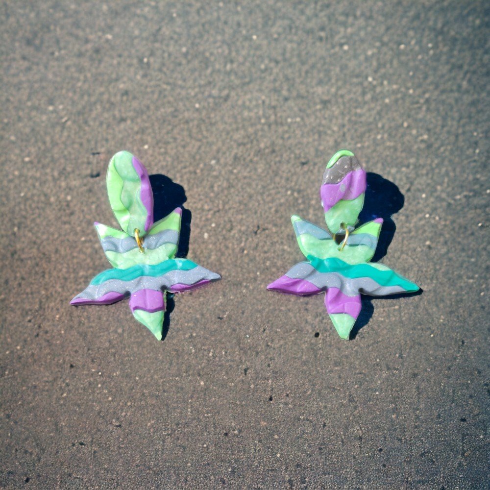 Starfish Small 
Clay Earrings