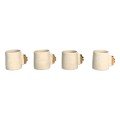 Set of 4 Ceramic 
Coffee Cups