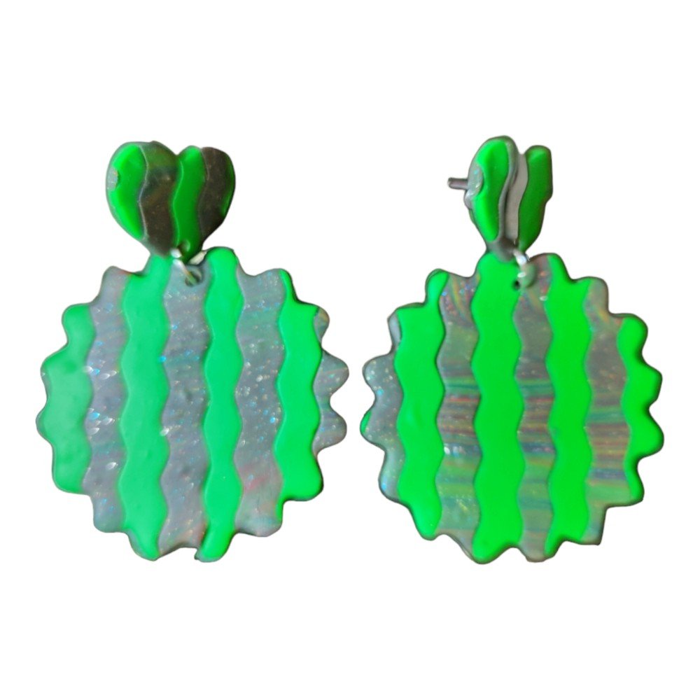 Watermelon 
Clay Earrings