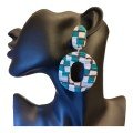 Mint Chocolate 
Clay Earrings