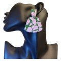 Khaki Glam 
Big Clay Earrings