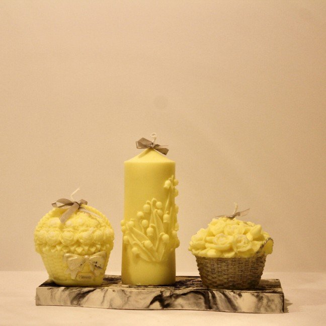Yellow Reverie 
Candles Set