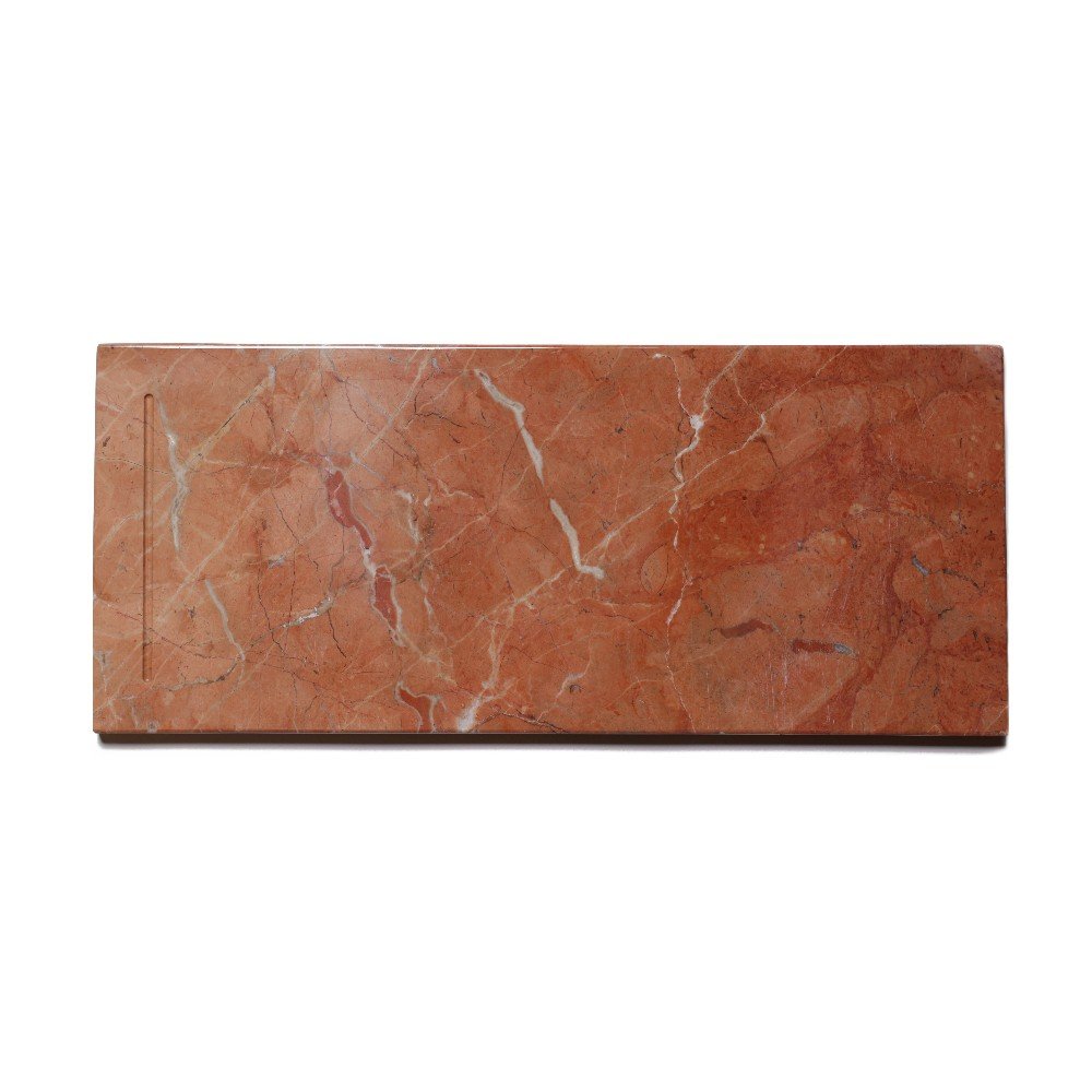 Rojo Alicante Marble Board With 6 Mixed Light Coasters