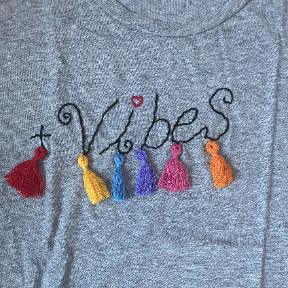 Embroidered Vibes 
Tank Top