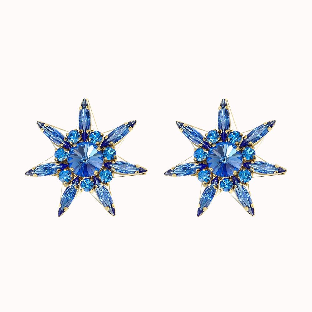 Blue Star 
Earrings
