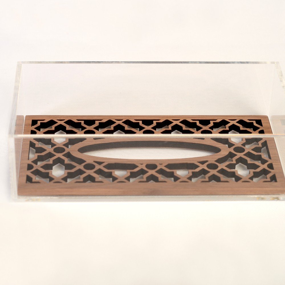 Rectangular Wooden 
Tissue Box