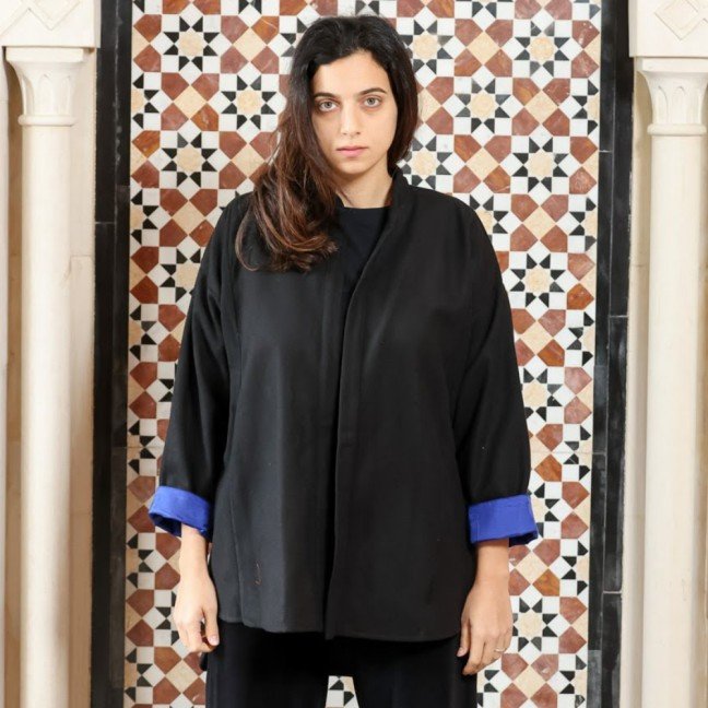 Fatima: Black 
Short Abaya