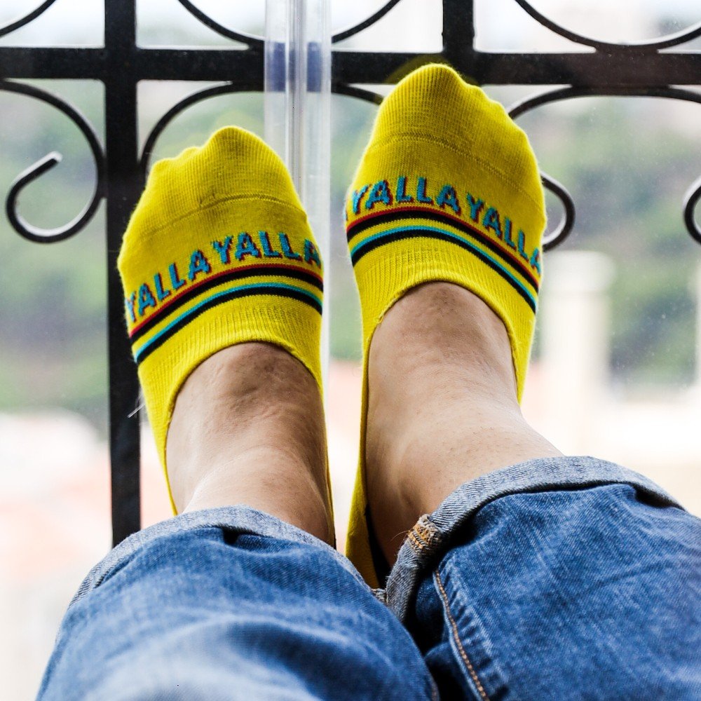 Yalla Yellow 
Invisible Socks