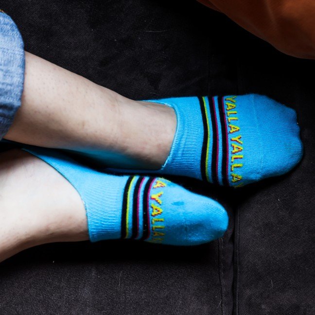 Yalla Blue 
Invisible Socks