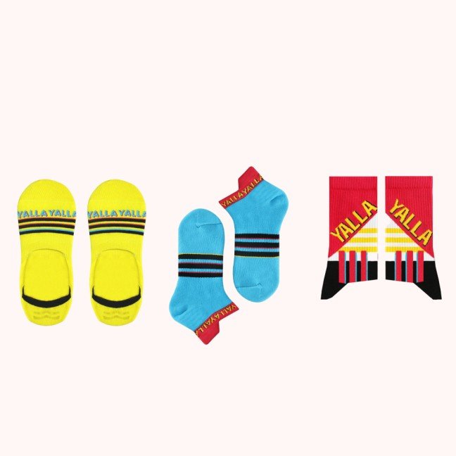 Yalla Socks Set of 3 
(Size 36-40)