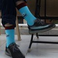 Ahwi Blue 
Long Socks